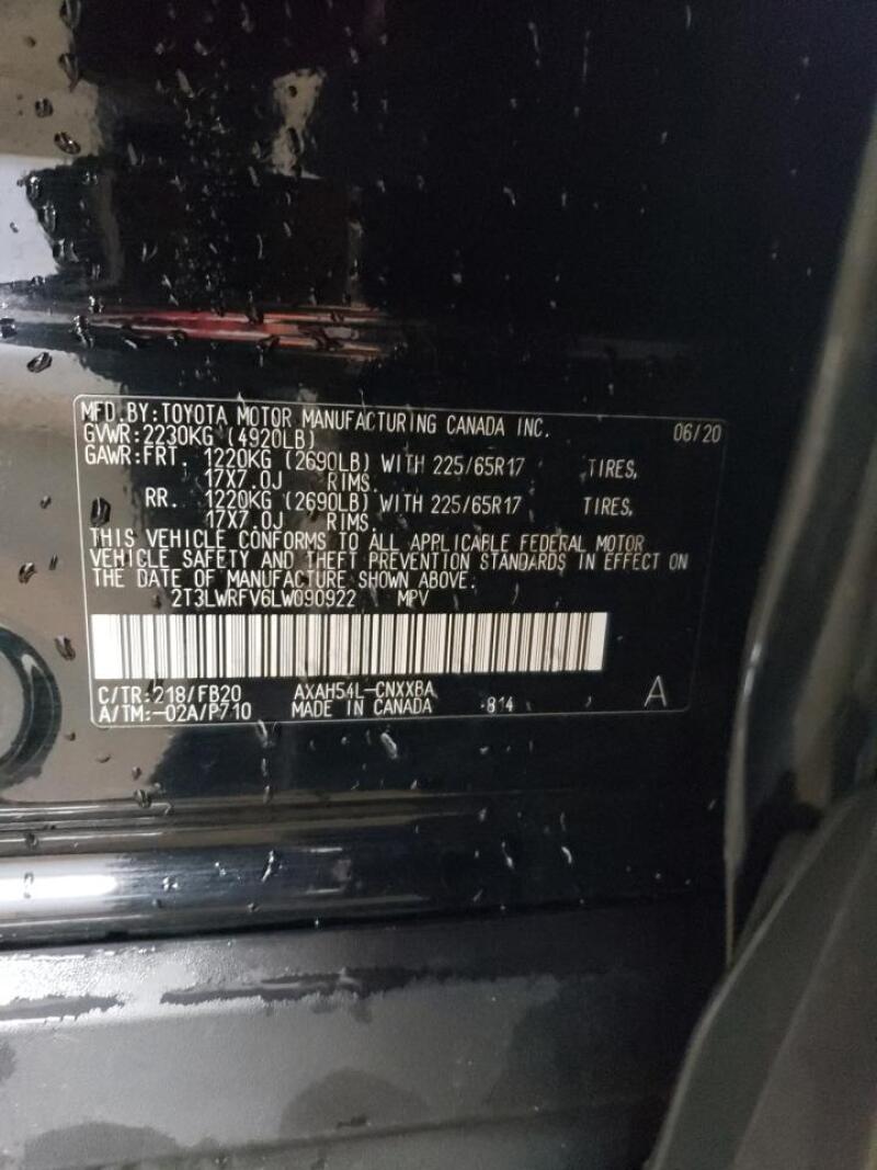 2020 TOYOTA RAV4 LE - 2T3LWRFV6LW090922 | SeoVin.biz