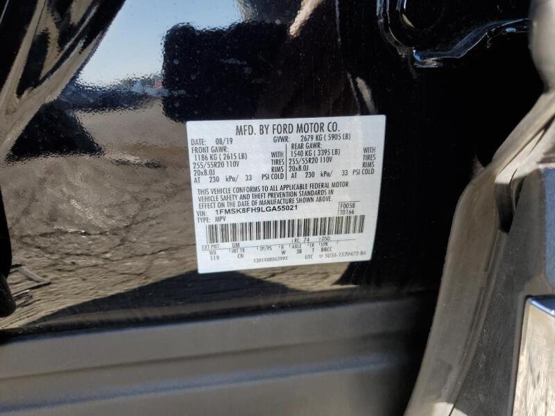 2020 FORD EXPLORER LIMITED - 1FMSK8FH9LGA55021 | SeoVin.biz