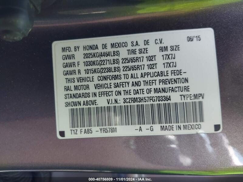 2015 HONDA CR-V EX - 3CZRM3H57FG703364 | SeoVin.biz