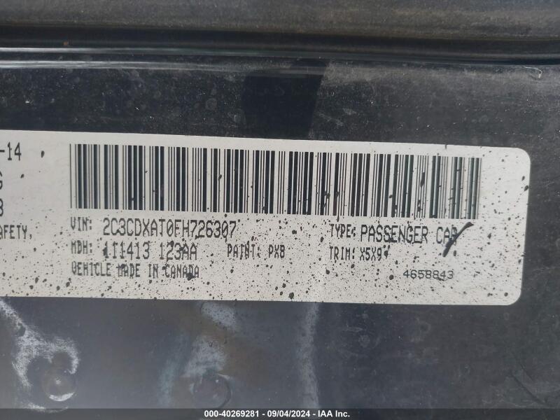 2015 DODGE CHARGER POLICE - 2C3CDXAT0FH726307 | SeoVin.biz