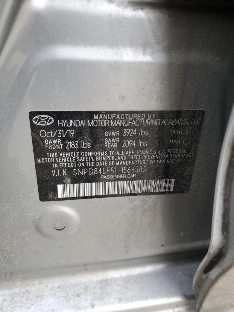 2020 HYUNDAI ELANTRA SEL - 5NPD84LF5LH563585 | SeoVin.biz