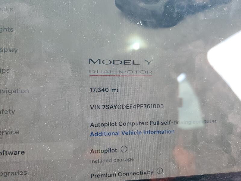 2023 TESLA MODEL Y - 7SAYGDEF4PF761003 | SeoVin.biz