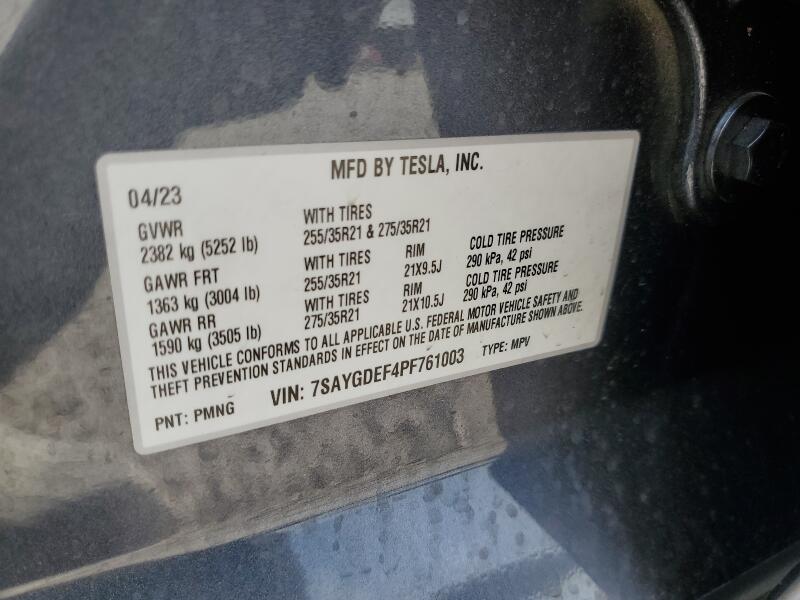 2023 TESLA MODEL Y - 7SAYGDEF4PF761003 | SeoVin.biz
