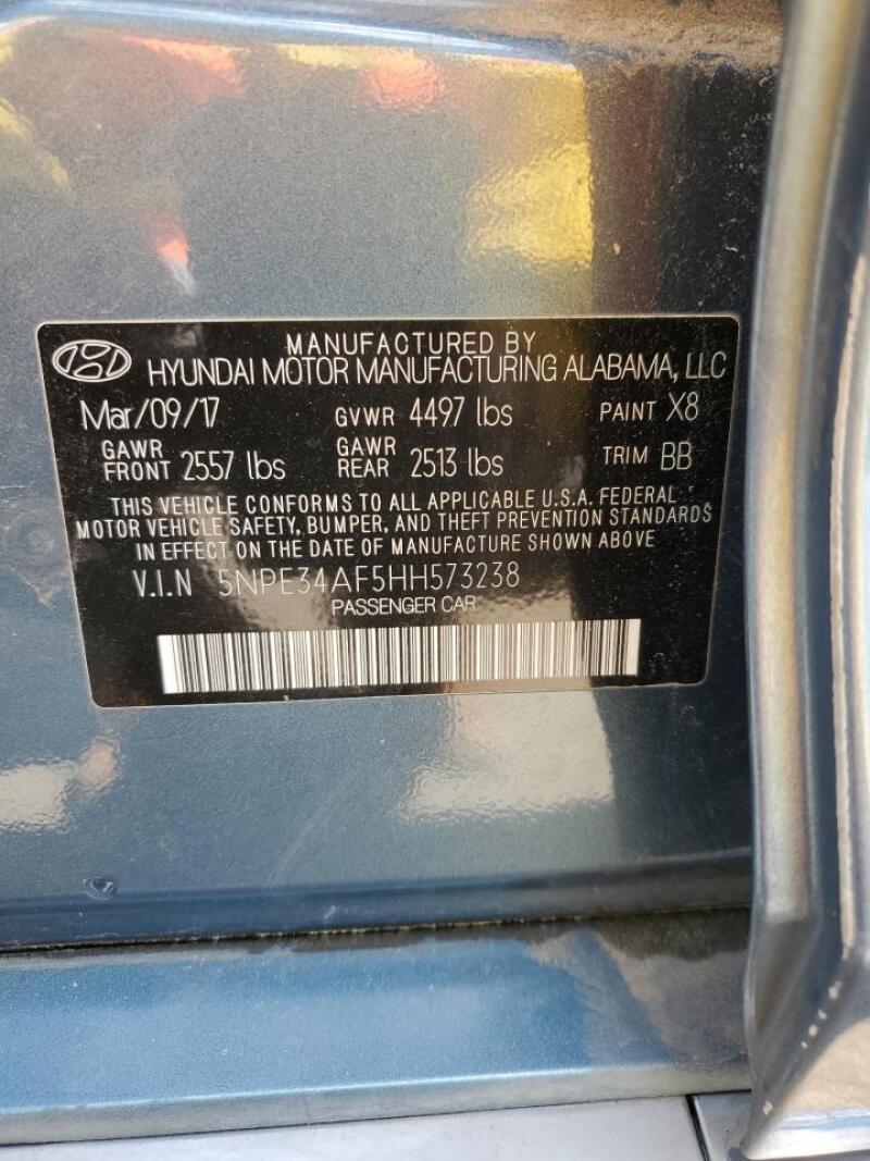 2017 HYUNDAI SONATA SPORT - 5NPE34AF5HH573238 | SeoVin.biz