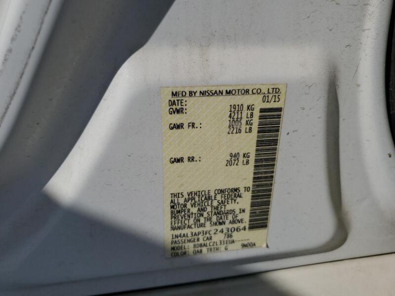 2015 NISSAN ALTIMA 2.5 - 1N4AL3AP3FC243064 | SeoVin.biz