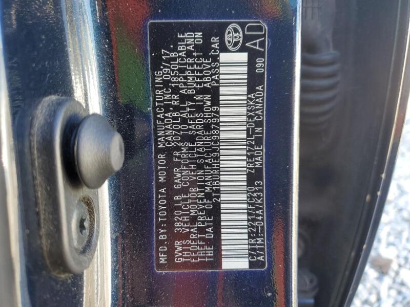 2018 TOYOTA COROLLA L - 2T1BURHE9JC987979 | SeoVin.biz