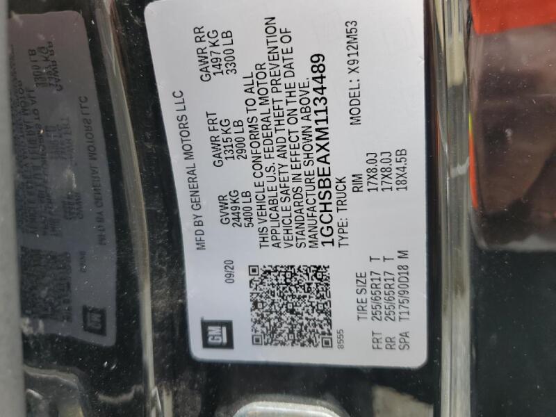 2021 CHEVROLET COLORADO - 1GCHSBEAXM1134489 | SeoVin.biz