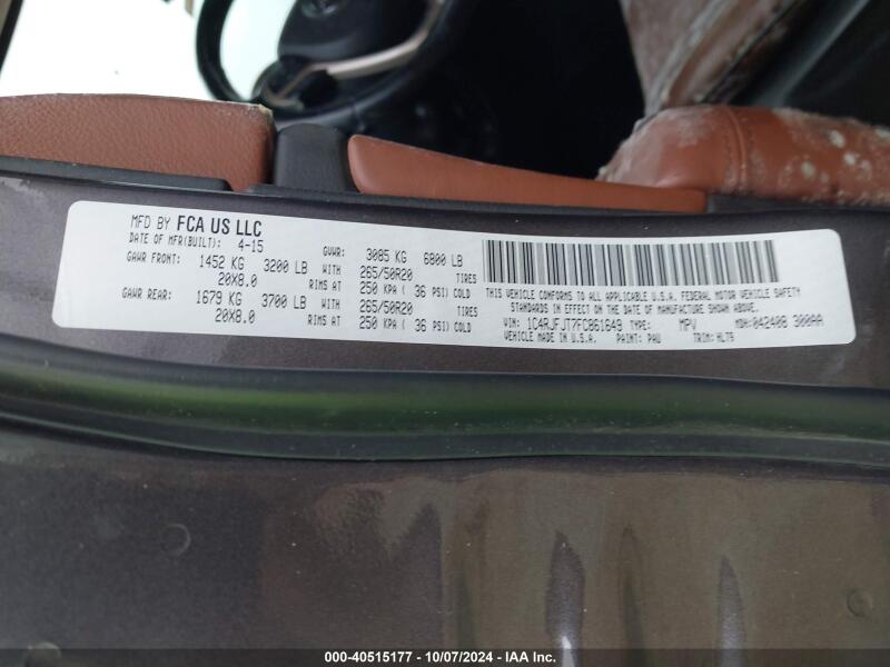 2015 JEEP GRAND CHEROKEE SUMMIT - 1C4RJFJT7FC861649 | SeoVin.biz