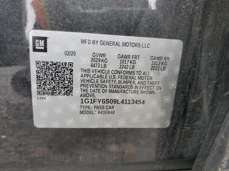 2020 CHEVROLET BOLT EV LT - 1G1FY6S09L4113454 | SeoVin.biz