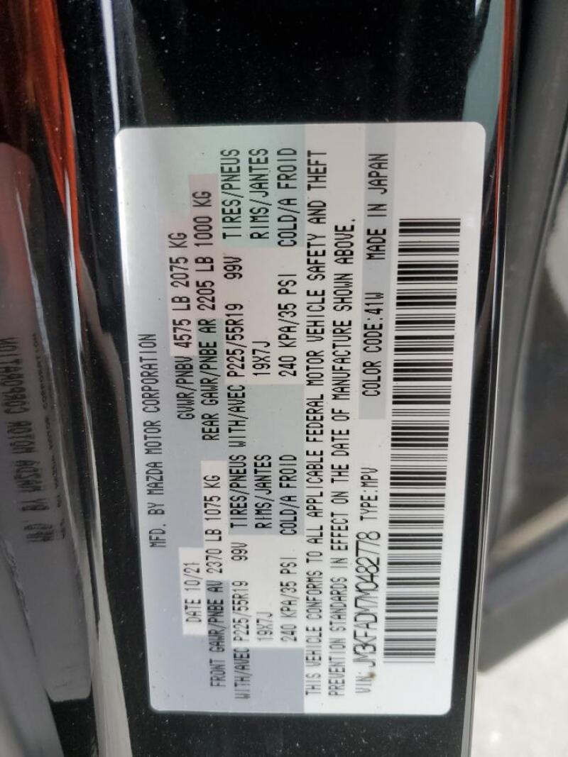 2021 MAZDA CX-5 GRAND TOURING - JM3KFADM7M0482778 | SeoVin.biz