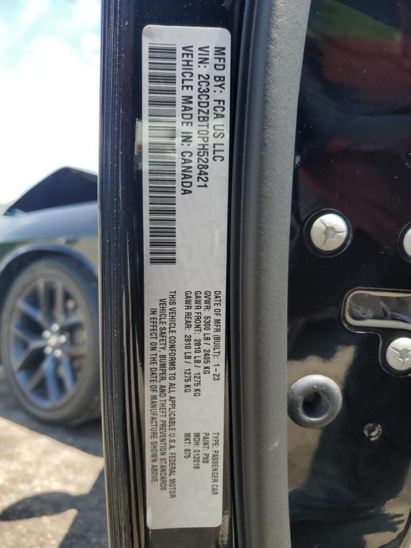 2023 DODGE CHALLENGER R/T - 2C3CDZBT0PH528421 | SeoVin.biz