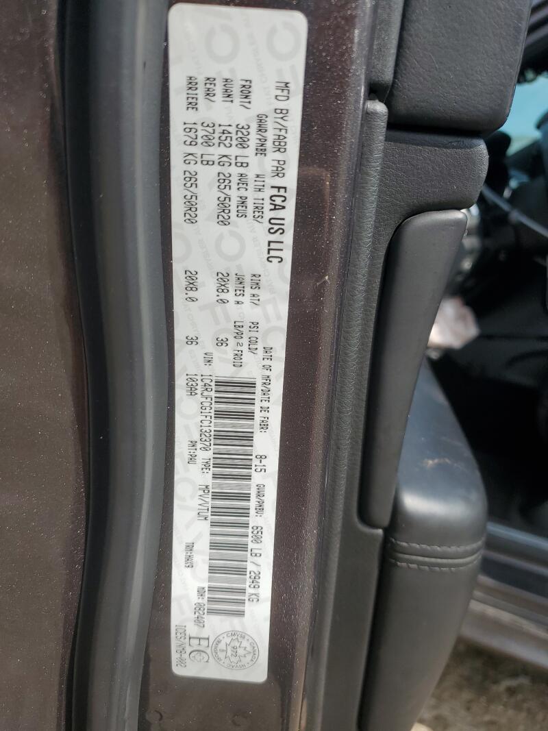 2015 JEEP GRAND CHEROKEE OVERLAND - 1C4RJFCG1FC132370 | SeoVin.biz