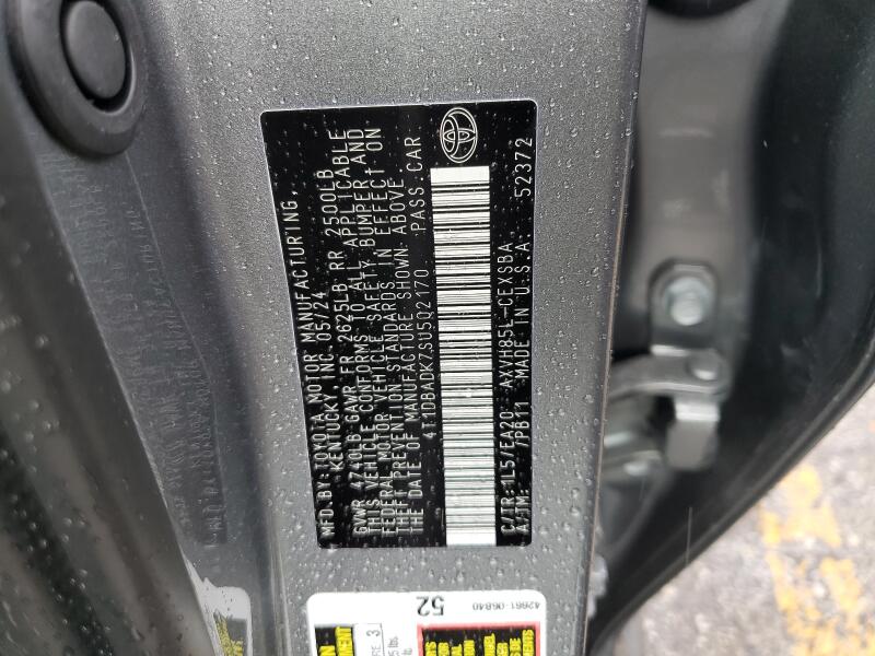 2025 TOYOTA CAMRY XSE - 4T1DBADK7SU502170 | SeoVin.biz