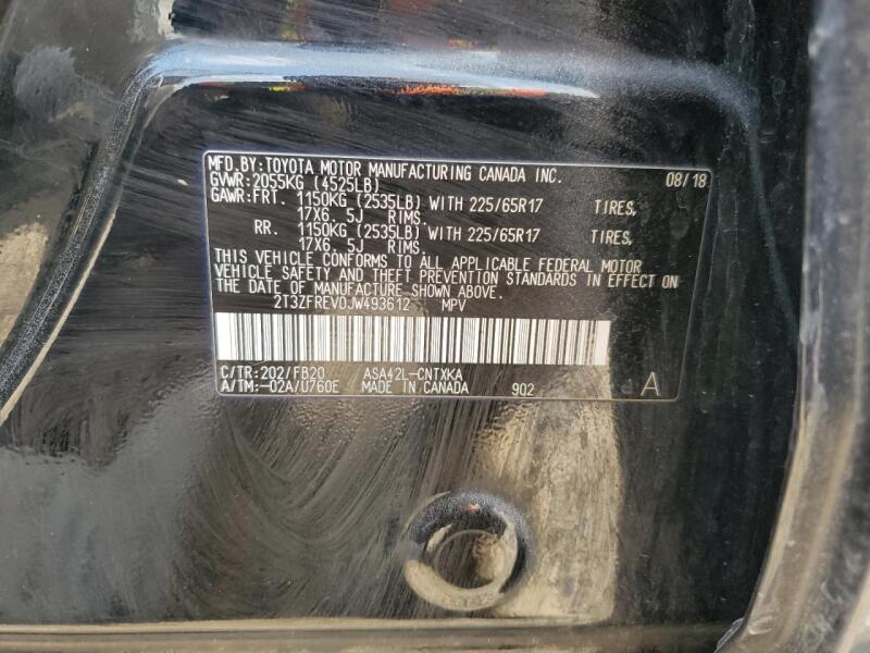 2018 TOYOTA RAV4 LE - 2T3ZFREV0JW493612 | SeoVin.biz