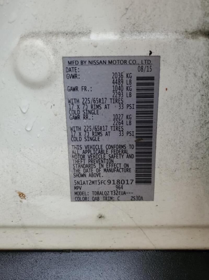 2015 NISSAN ROGUE S - 5N1AT2MT5FC918017 | SeoVin.biz