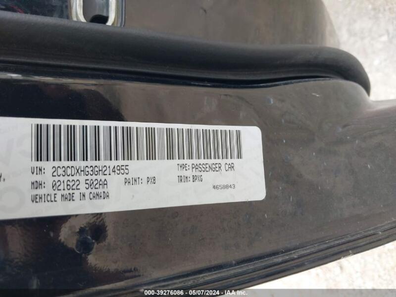 2016 DODGE CHARGER SXT - 2C3CDXHG3GH214955 | SeoVin.biz