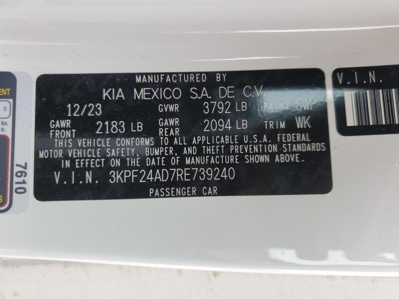 2024 KIA FORTE LX - 3KPF24AD7RE739240 | SeoVin.biz