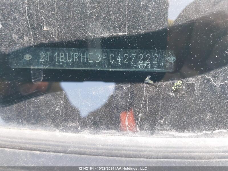 2015 TOYOTA COROLLA L/LE/LE PLS/PRM/S/S PLS - 2T1BURHE3FC427222 | SeoVin.biz