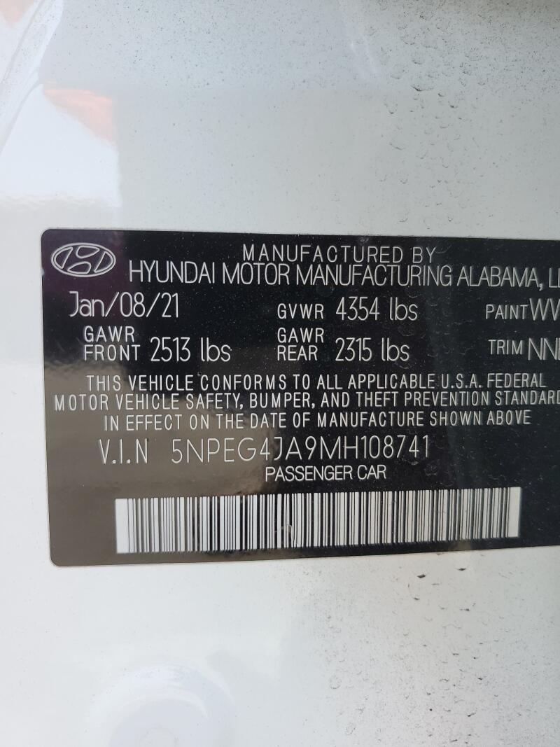 2021 HYUNDAI SONATA SE - 5NPEG4JA9MH108741 | SeoVin.biz