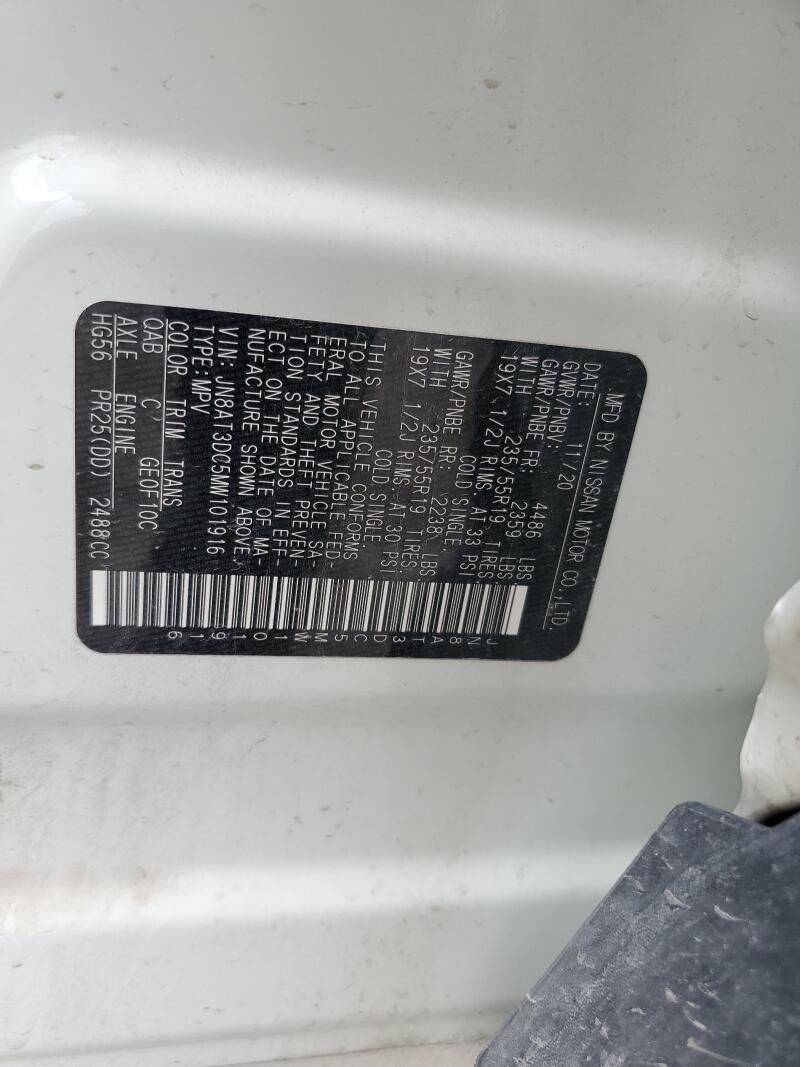 2021 NISSAN ROGUE PLATINUM - JN8AT3DC5MW101916 | SeoVin.biz