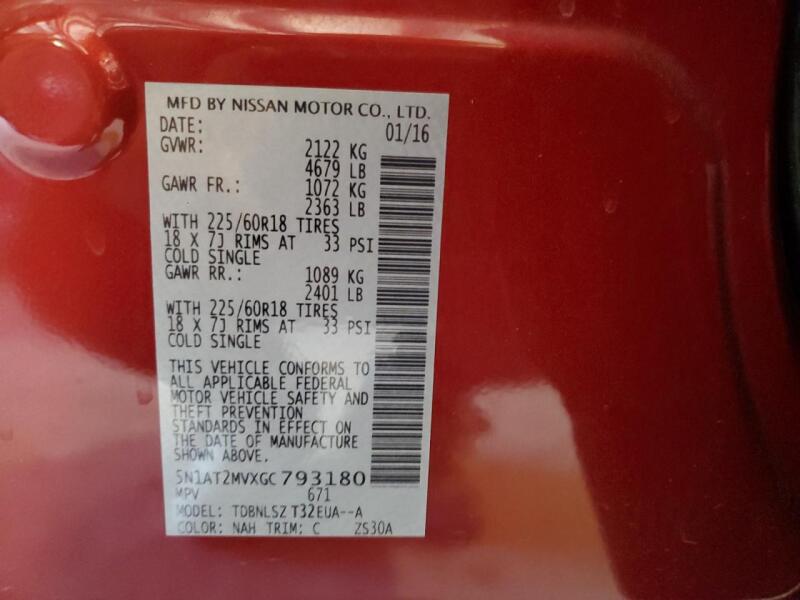 2016 NISSAN ROGUE S - 5N1AT2MVXGC793180 | SeoVin.biz