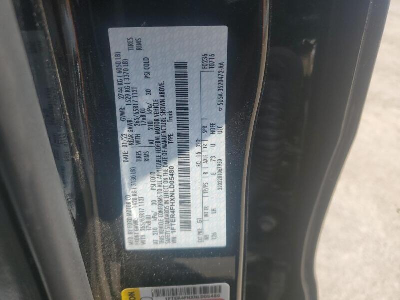 2022 FORD RANGER XL - 1FTER4FHXNLD05480 | SeoVin.biz