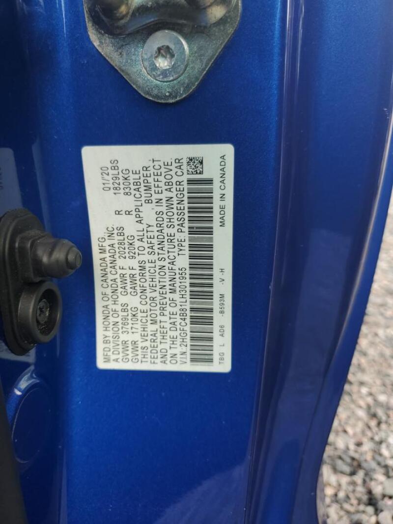 2020 HONDA CIVIC SPORT - 2HGFC4B81LH301955 | SeoVin.biz