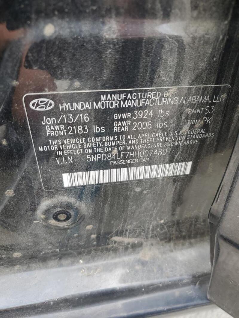 2017 HYUNDAI ELANTRA SE - 5NPD84LF7HH007480 | SeoVin.biz