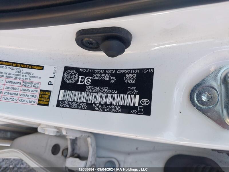 2019 TOYOTA COROLLA SE/XSE - JTNK4RBE0K3035984 | SeoVin.biz